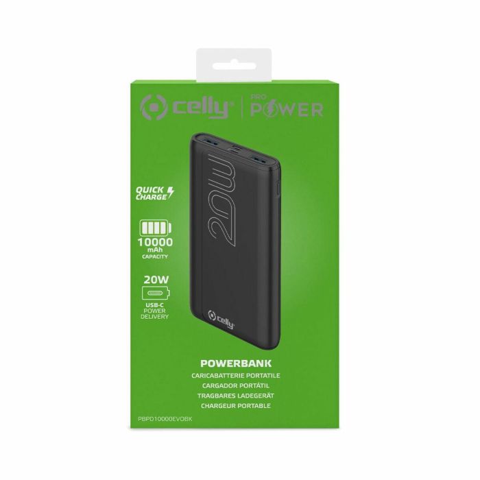 Powerbank Celly PBPD10000EVOBK Negro 2