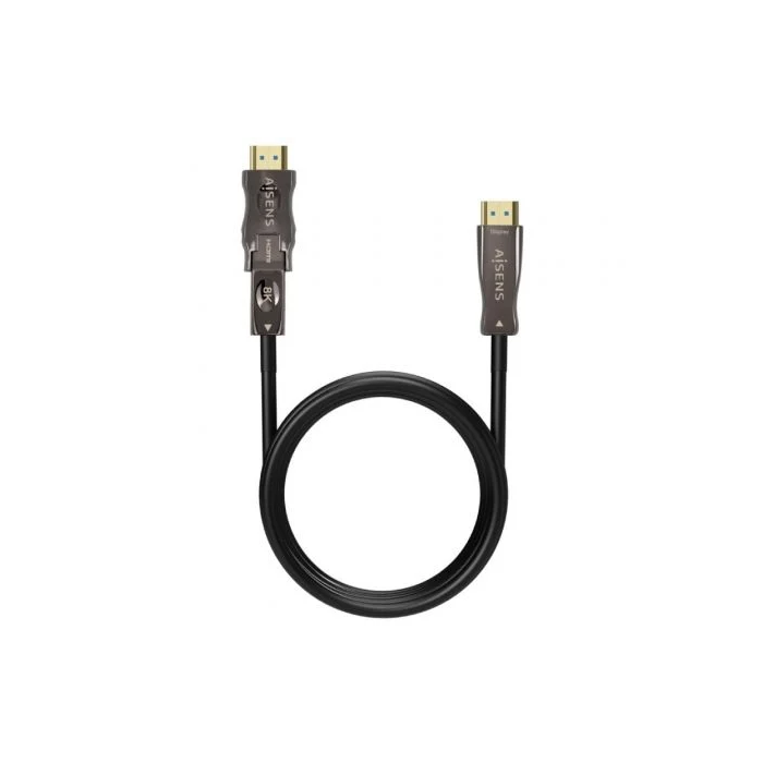 AISENS CABLE HDMI V2.1 AOC DESMONTABLE ULTRA ALTA VELOCIDAD / HEC 8K@60HZ 4K@120HZ 4:4:4 48GBPS, A/M-D/A/M, NEGRO, 50M 1 AISENS CABLE HDMI V2.1 AOC DESMONTABLE ULTRA ALTA VELOCIDAD / HEC 8K@60HZ 4K@120HZ 4:4:4 48GBPS, A/M-D/A/M, NEGRO, 50M 1