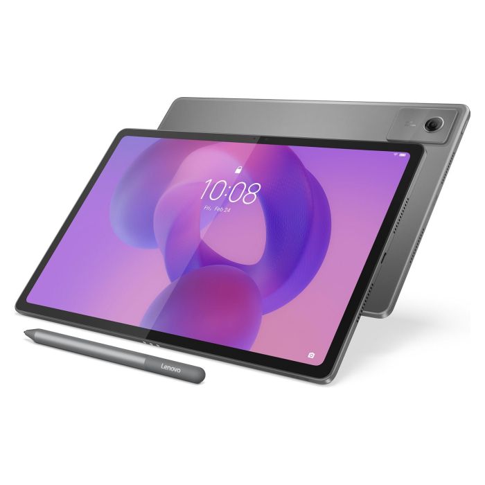 Lenovo Idea Tab Plus Tablet Android 15 - Pantalla 12.1" 2560x1600 WQXGA 90Hz, 8 GB RAM, 256 GB, Procesador MediaTek Dimensity 6400, Batería 10200 mAh, Color Gris Luna Grey
