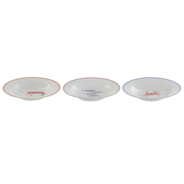 Plato Mediterraneo DKD Home Decor Multicolor 21.5 x 3.5 x 21.5 cm (12 Unidades) 1 Plato Mediterraneo DKD Home Decor Multicolor 21.5 x 3.5 x 21.5 cm (12 Unidades) 1