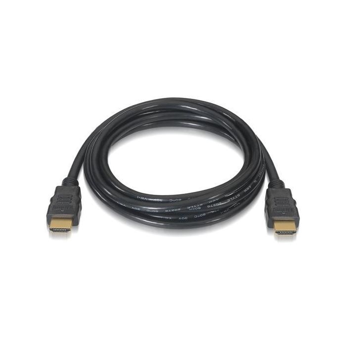 Aisens Cable HDMI V2.0 Premium Alta Velocidad HEC 4K@60Hz 18Gbps 1.5M Negro Conectores Oro 24K