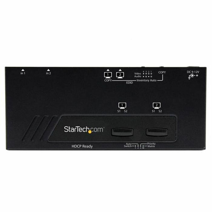 Switch HDMI Startech VS222HDQ Negro 2 Switch HDMI Startech VS222HDQ Negro 2