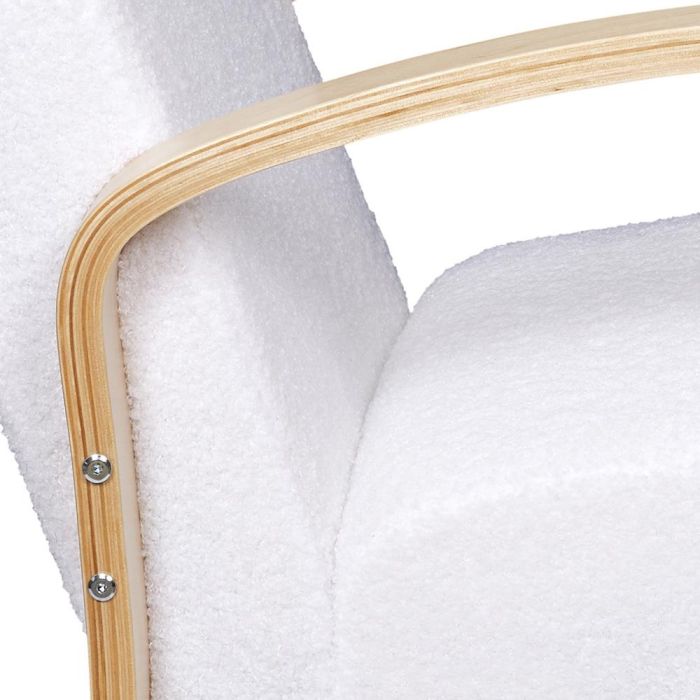 Home Deco Factory Butaca Hella - Diseño Original y Cómodo, Tapizado Suave, Patas Curvadas, Colección Natural 5 Home Deco Factory Butaca Hella - Diseño Original y Cómodo, Tapizado Suave, Patas Curvadas, Colección Natural 5