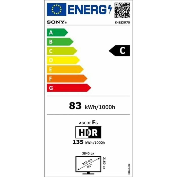 Smart TV Sony K85XR70 4K Ultra HD 85" LED QLED 1 Smart TV Sony K85XR70 4K Ultra HD 85" LED QLED 1