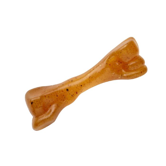 Nylabone Hueso Mordedor No Comestible Talla S Sabor Ternera para Cachorros hasta 11kg | Alternativa Segura Sin Astillas 0 Nylabone Hueso Mordedor No Comestible Talla S Sabor Ternera para Cachorros hasta 11kg | Alternativa Segura Sin Astillas 0