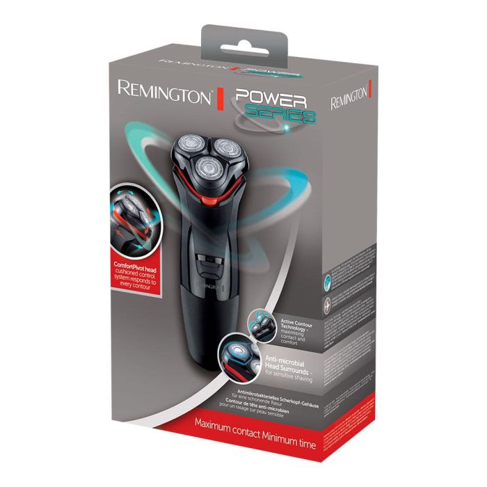 Remington Afeitadora Rotativa Power Series con Cabezal Comfort Pivot, Cuchillas de Doble Filo y Acero, Uso en Seco 1 Remington Afeitadora Rotativa Power Series con Cabezal Comfort Pivot, Cuchillas de Doble Filo y Acero, Uso en Seco 1