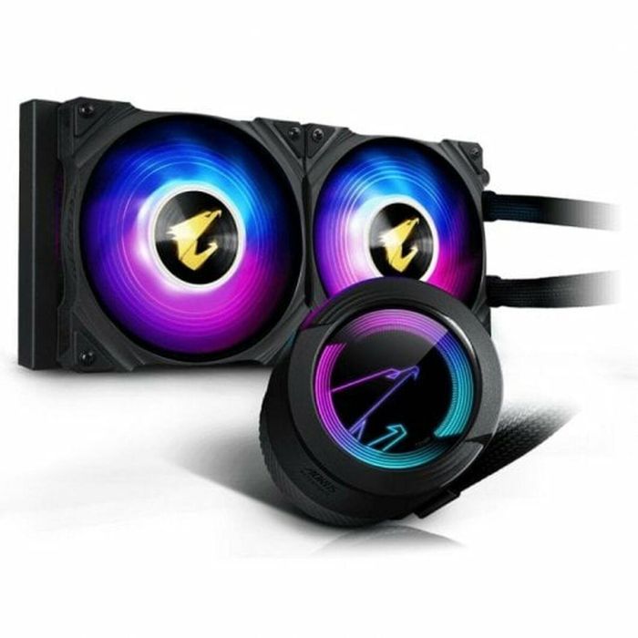 GIGABYTE AORUS WATERFORCE 240 Refrigeración Líquida AIO para Procesador 240mm Dual Fan Negra Compatible LGA 1700/1200/AM4