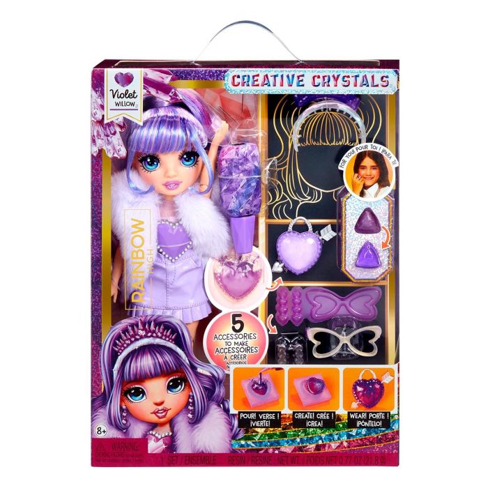 Muñeca Rainbow High Creative Crystals - Violet 121404 Mga 2