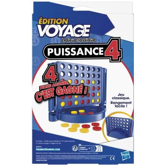 Power 4 Voyage, juego de mesa de viaje para 2 jugadores, juego de viajes, 6 años, Hasbro Gaming 2