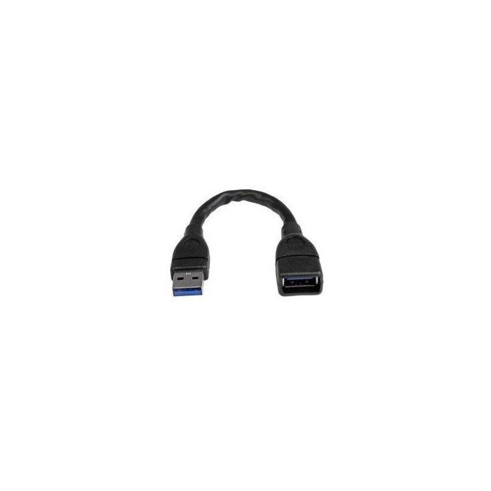 Cable USB Startech USB3EXT6INBK Negro