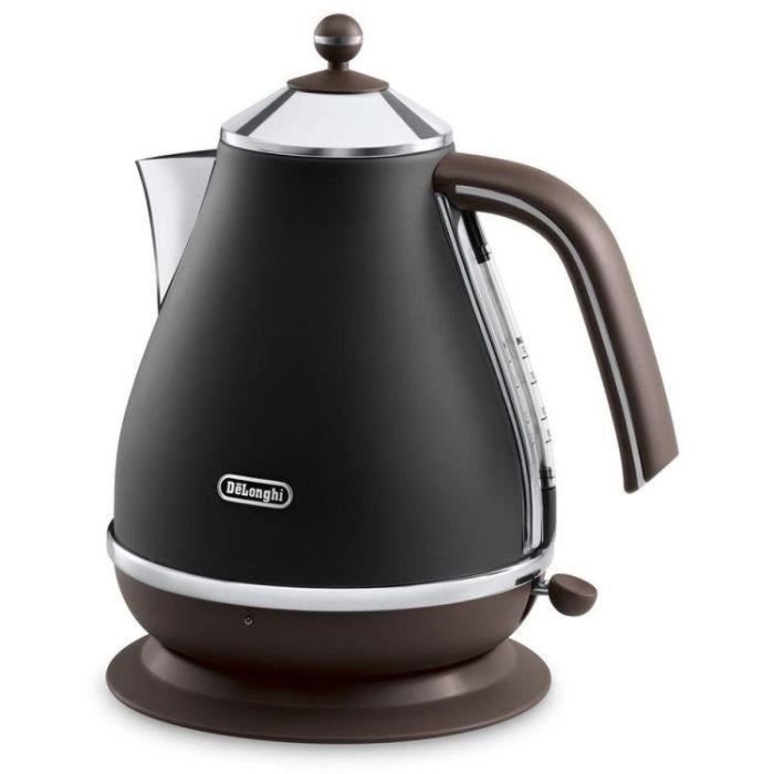 Delonghi Hervidor de agua KBOV2001.BK, 2000 W, 1,7 L, Negro mate / Chocolate 12 Delonghi Hervidor de agua KBOV2001.BK, 2000 W, 1,7 L, Negro mate / Chocolate 12
