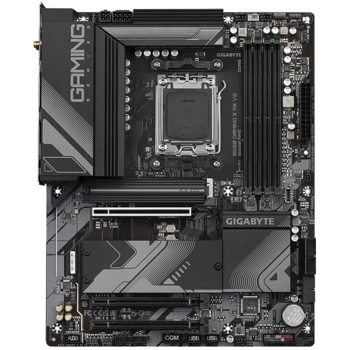 GIGABYTE B650 GAMING X AX V2 Placa Base - AMD Ryzen Serie 9000, DDR5, PCIe 5.0, WiFi 6E, ATX 1