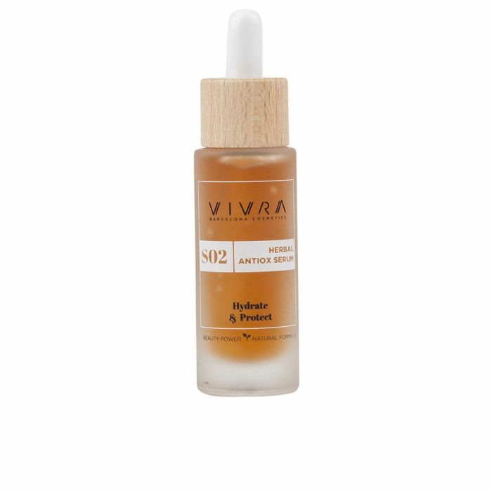 Vivra Herbal Antiox Sérum Hidratante y Antioxidante Facial para Piel Normal Mixta, Antienvejecimiento, Vegano 30 ml Vivra Herbal Antiox Sérum Hidratante y Antioxidante Facial para Piel Normal Mixta, Antienvejecimiento, Vegano 30 ml