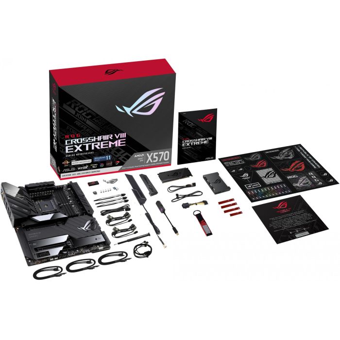 ASUS ROG Crosshair VIII Extreme Placa Base AMD X570 Zócalo AM4 para Ryzen 3000/5000 Series DDR4 eATX Wi-Fi 6 2 ASUS ROG Crosshair VIII Extreme Placa Base AMD X570 Zócalo AM4 para Ryzen 3000/5000 Series DDR4 eATX Wi-Fi 6 2