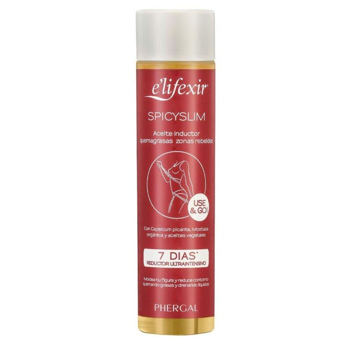 E'Lifexir SPICYSLIM Aceite Quemagrasas Zonas Rebeldes 100 ml - Tratamiento Reductor Intenso con Mostaza y Capsicum