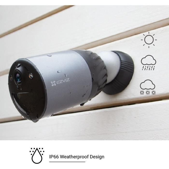 EZVIZ CS-BC1C/SP-R100(4K) Cámara de Seguridad IP 4K Exterior Bullet IP65 Visión Nocturna Audio 2 Vías Recargable Wi-Fi para Techo/Pared 5 EZVIZ CS-BC1C/SP-R100(4K) Cámara de Seguridad IP 4K Exterior Bullet IP65 Visión Nocturna Audio 2 Vías Recargable Wi-Fi para Techo/Pared 5