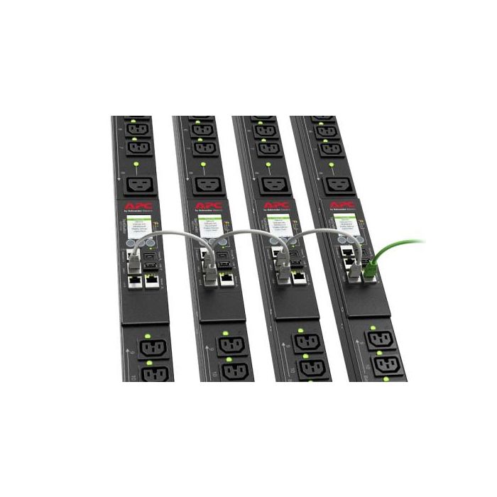 APC APDU9953 Unidad de Distribución de Energía (PDU) Conmutada 24 Salidas AC C13 C19 Negro 0U Monofásica 32A 4