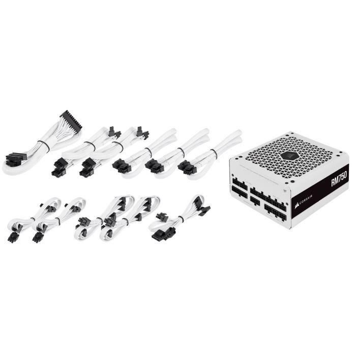 Fuente de alimentación CORSAIR RM Series RM750 - 750W - 80 PLUS Gold - White (CP-9020231-EU) 3 Fuente de alimentación CORSAIR RM Series RM750 - 750W - 80 PLUS Gold - White (CP-9020231-EU) 3