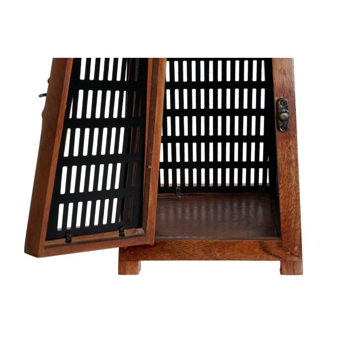 DKD Home Decor Portavela Colonial Negro Natural 15 x 26 x 15 cm 3