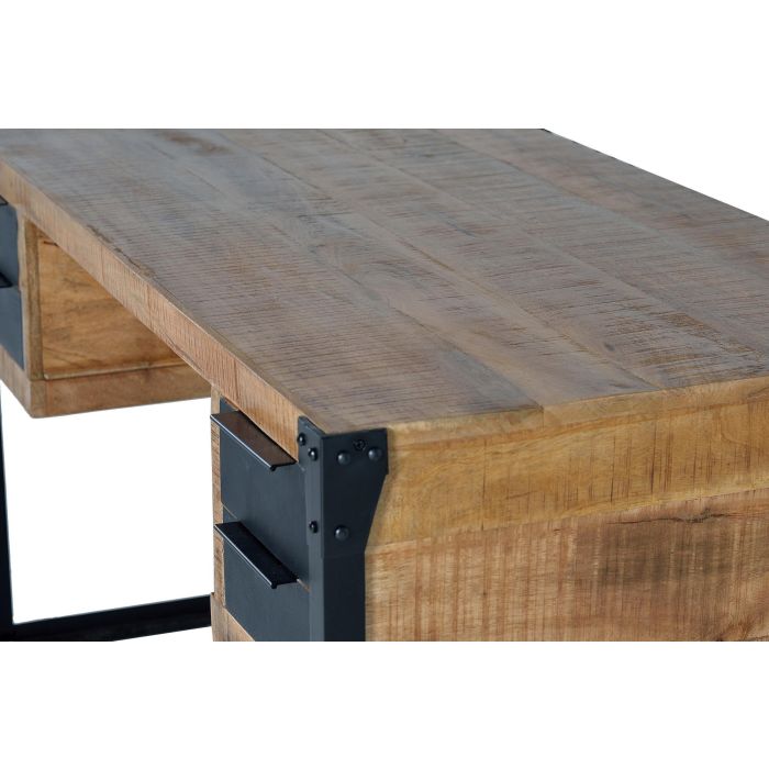 GINER Y COLOMER Escritorio de Madera de Mango y Metal 4 Cajones Natural 3