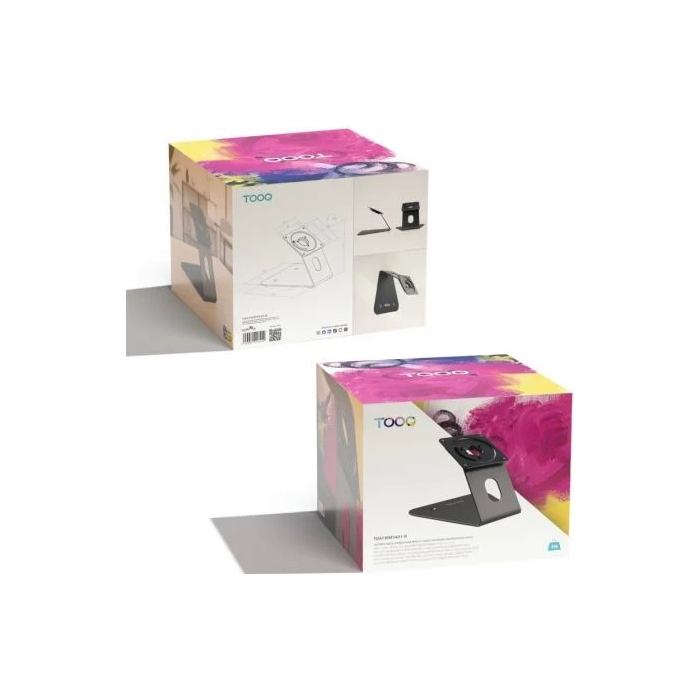 TooQ TQATWM3401-B Soporte de Mesa/Pared para Marco Antirrobo de Tablet, 3 kg, Negro 4