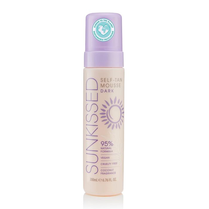 SUNKISSED Self-Tan Mousse Dark con Fragancia de Coco 200 ml