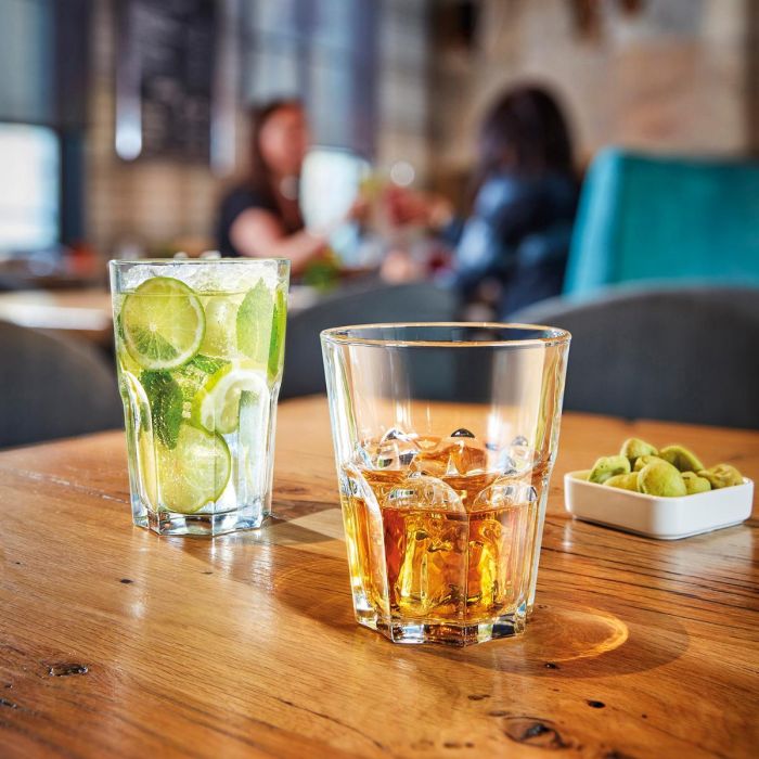 Caja 6 Vasos Bajos Vidrio Granity Arcoroc 35 cL