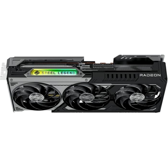 ASRock RX 9070XT Radeon Steel Legend Dark 16GB GDDR6 3 ventiladores PCI Express 5.0 3 ASRock RX 9070XT Radeon Steel Legend Dark 16GB GDDR6 3 ventiladores PCI Express 5.0 3