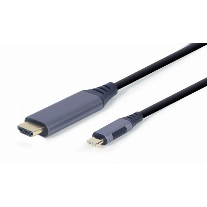 Gembird CC-USB3C-HDMI-01-6 Adaptador Cable USB-C a HDMI 4K@60Hz, 1.8m, Negro/Gris - Duplica/Extiende Pantalla, Alimentado por USB Gembird CC-USB3C-HDMI-01-6 Adaptador Cable USB-C a HDMI 4K@60Hz, 1.8m, Negro/Gris - Duplica/Extiende Pantalla, Alimentado por USB