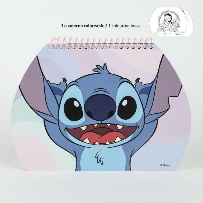 Set de Papelería Stitch Lila 11 Piezas 4