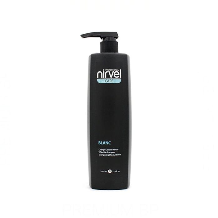 Nirvel Care Champú Blanc 1000 Ml - Reduce tonos amarillentos, reaviva brillo en cabellos grises y blancos, hidrata y suaviza