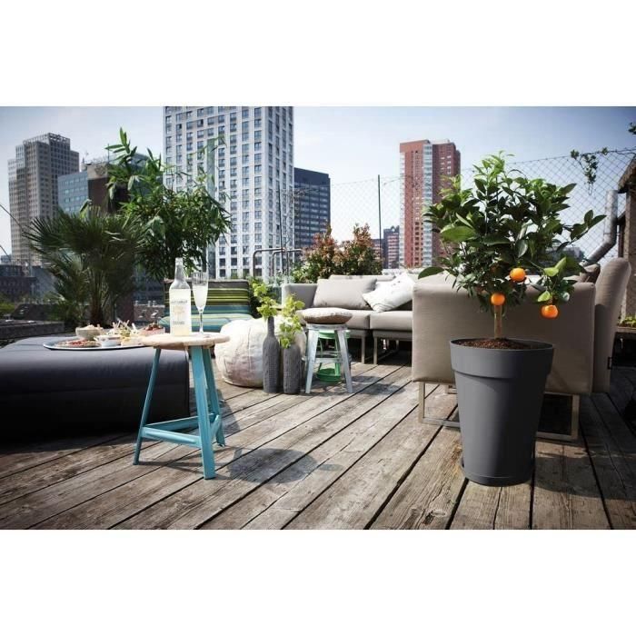 Platillo urbano ELHO Round Loft - Ø 30 cm - Gris carbón 1 Platillo urbano ELHO Round Loft - Ø 30 cm - Gris carbón 1