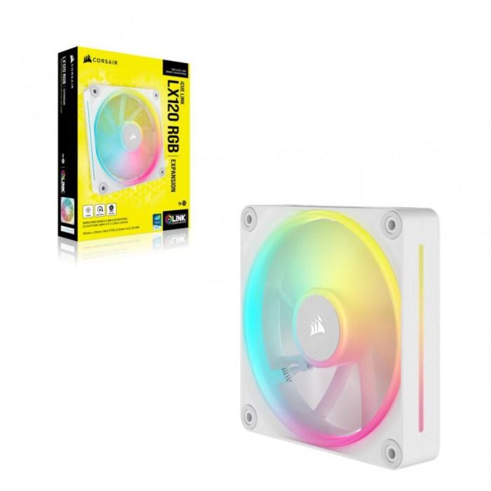 Corsair iCUE LINK LX120 RGB Ventilador Carcasa Ordenador 12 cm Blanco CO-9051029-WW 4
