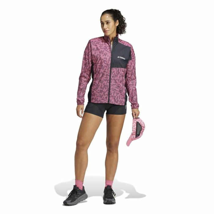 Chaqueta Cortavientos Adidas Terrex Rosa 1