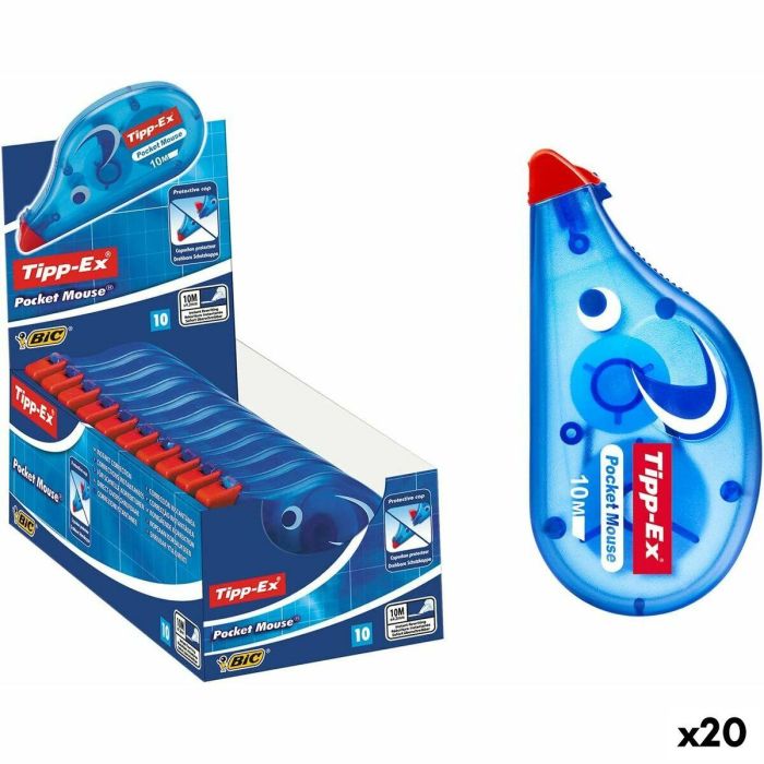 Cinta Correctora TIPP-EX Pocket Mouse 10 m 4,2 mm (20 Unidades) Cinta Correctora TIPP-EX Pocket Mouse 10 m 4,2 mm (20 Unidades)