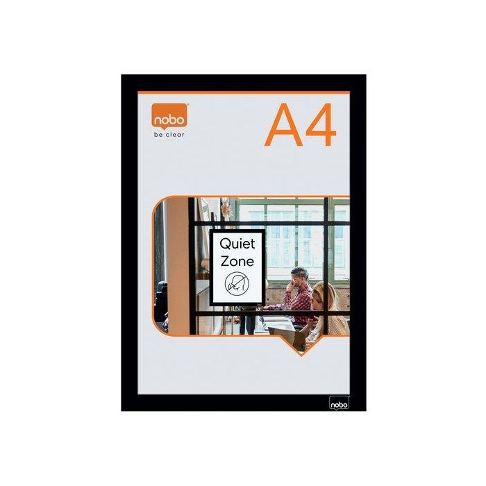 Nobo Marco Porta Anuncios Magnético Autoadhesivo DIN A4 Negro Pack de 2 Unidades Nobo Marco Porta Anuncios Magnético Autoadhesivo DIN A4 Negro Pack de 2 Unidades