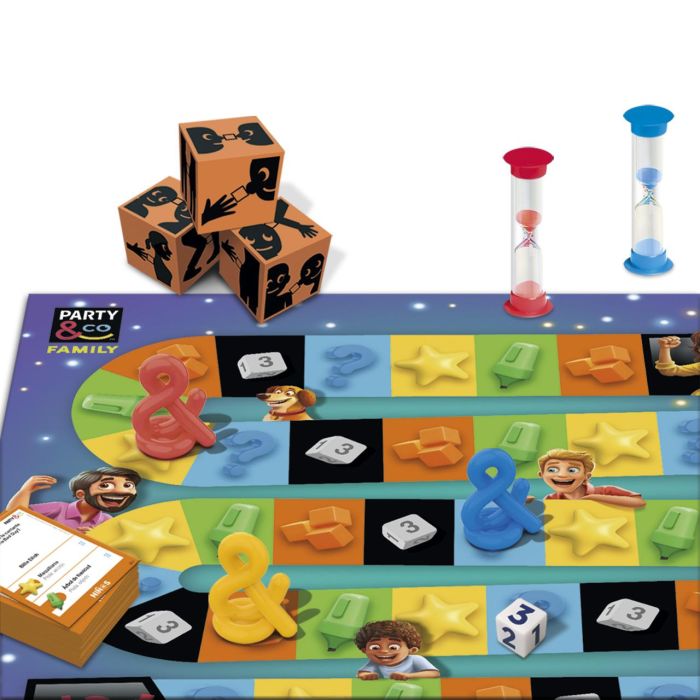 Diset Party & Co. Family Juego de Mesa para Toda la Familia con 2 Niveles de Dificultad, +8 Años, +3 Jugadores 3