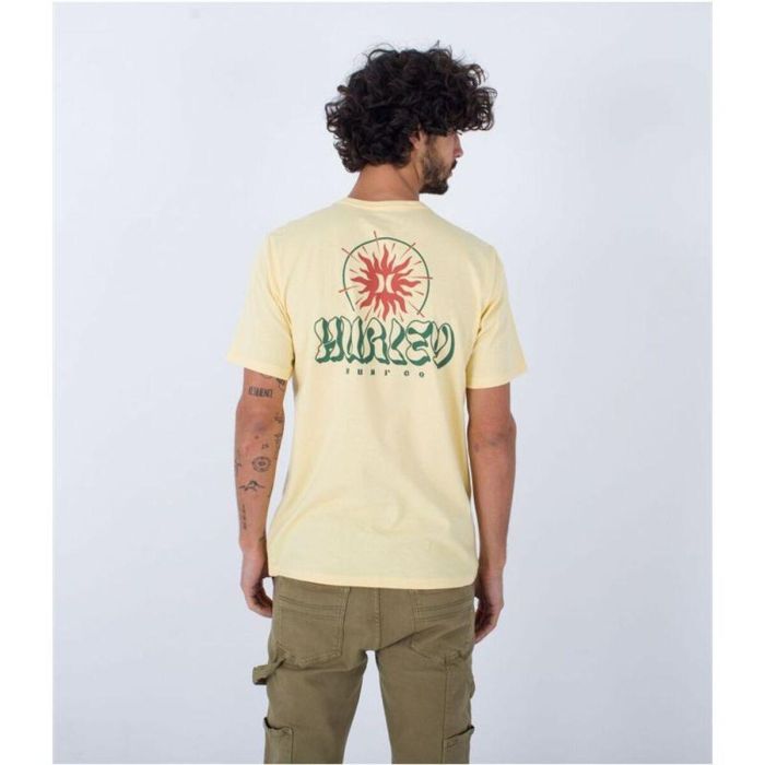 Camiseta Hurley Evd Exp Sun Is Shinning Amarillo Hombre 3 Camiseta Hurley Evd Exp Sun Is Shinning Amarillo Hombre 3