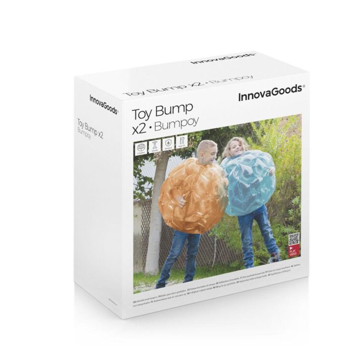 Pelota Burbuja Hinchable Gigante Parachoques Bumpoy InnovaGoods 2 Unidades 1