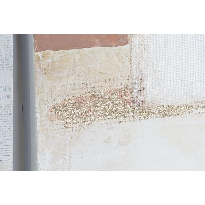 DKD Home Decor Cuadro Urban Abstracto Pintado a Mano Lienzo Pino Beige Blanco 100x80 cm Fondo 3.7 cm Pack 2 Unidades 2 DKD Home Decor Cuadro Urban Abstracto Pintado a Mano Lienzo Pino Beige Blanco 100x80 cm Fondo 3.7 cm Pack 2 Unidades 2