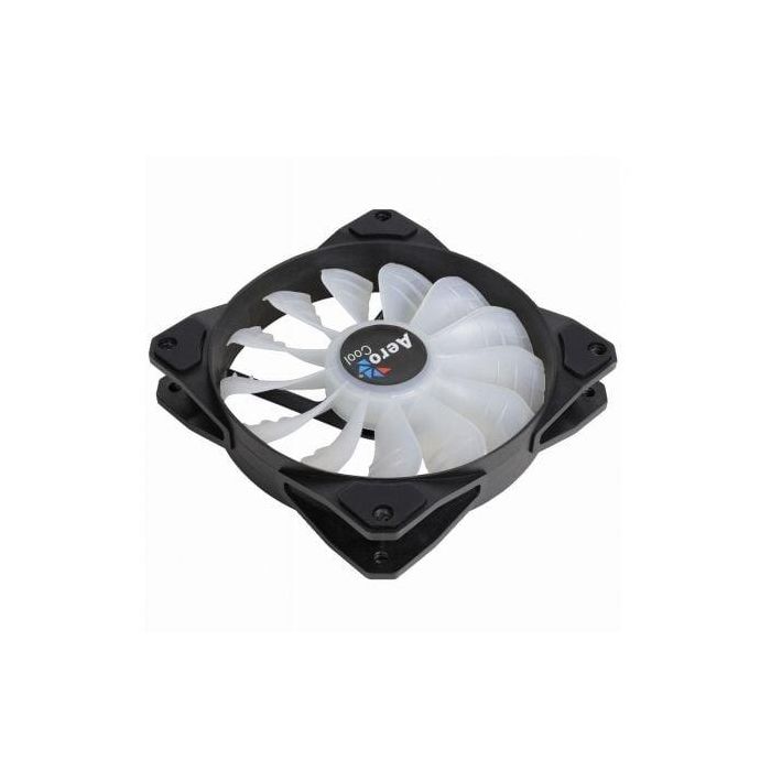VENTILADOR AEROCOOL P7F12 - PREPARADO PARA ILUMINACIÓN RGB - 12CM - 14.5DB - 1.8W - RODAMIENTO HIDRÁULICO 60000 HORAS - 13 PALAS DESMONTABLES