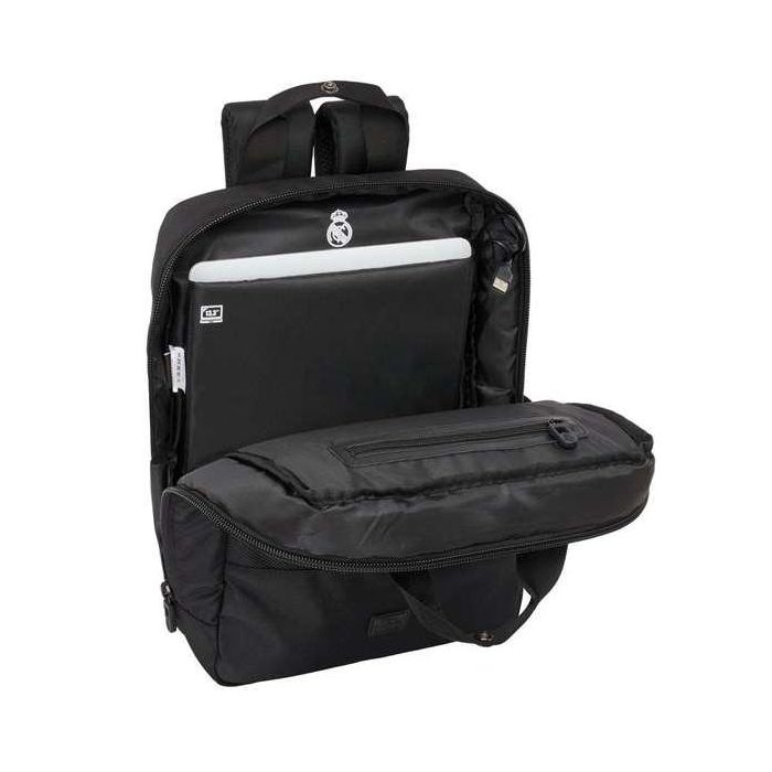 Safta Mochila para Portátil 13,3''+USB Real Madrid Premium 29x39x11 cm 6