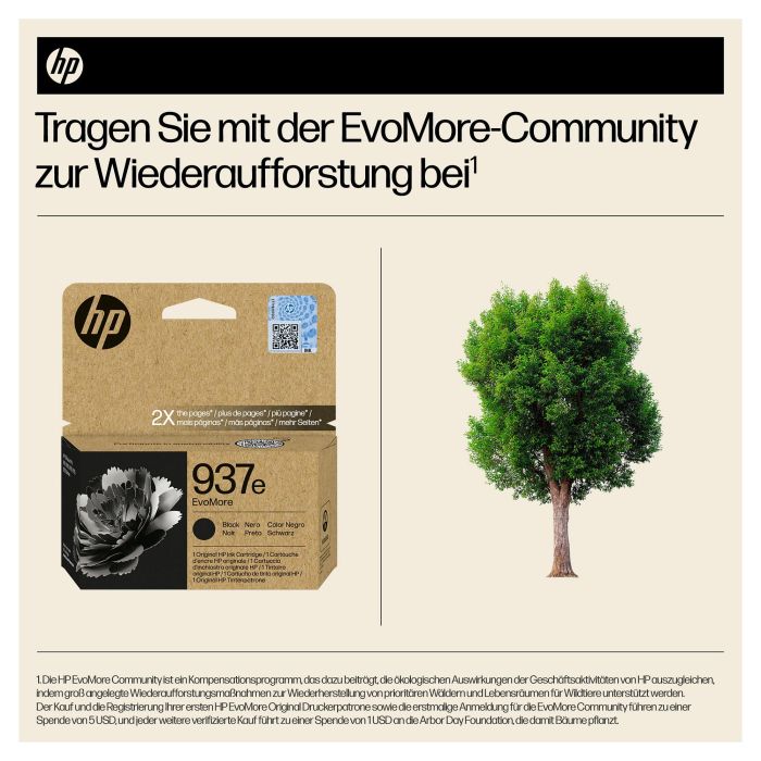 HP Tinta Negra HP 937E OfficeJet Pro 9110, 9120, 9130, 9720, 9730 - Alta Capacidad XL 1