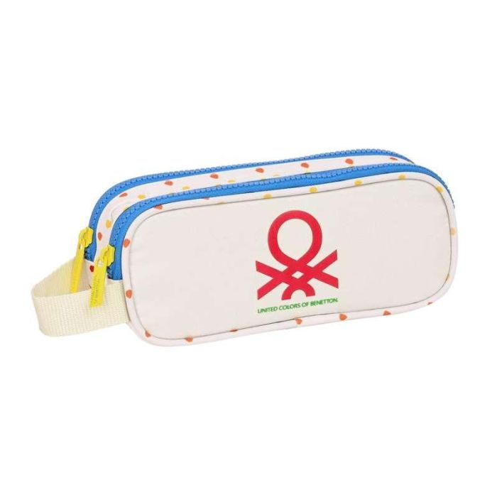 Portatodo Doble Benetton Topitos Blanco (21 x 8 x 6 cm) Portatodo Doble Benetton Topitos Blanco (21 x 8 x 6 cm)