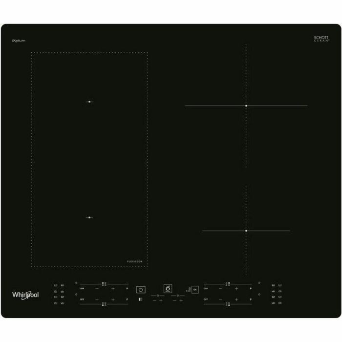 WHIRLPOOL WLB9560NE / IXL - Placa de inducción - 4 zonas - 7200W total - L 59 cm x P 51 cm - Negro