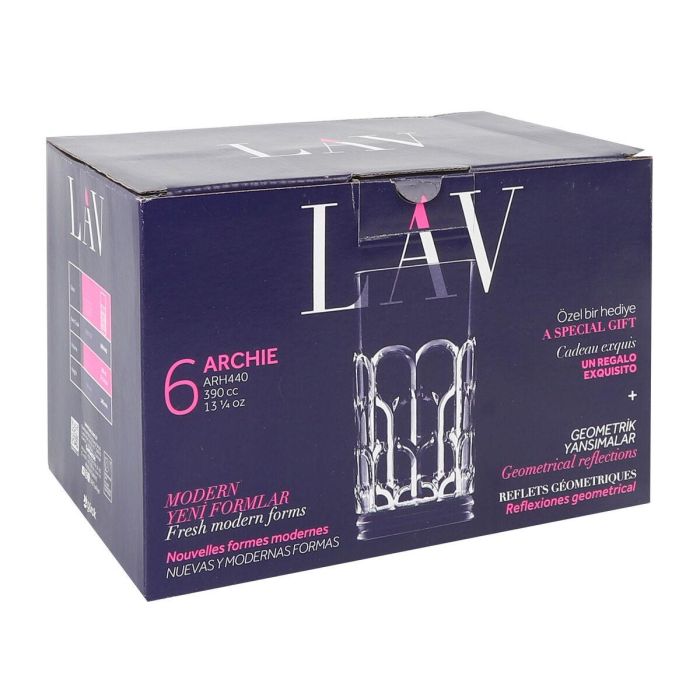 Set de Vasos LAV Archie 0,39 L 6 Piezas (4 Unidades) 3 Set de Vasos LAV Archie 0,39 L 6 Piezas (4 Unidades) 3