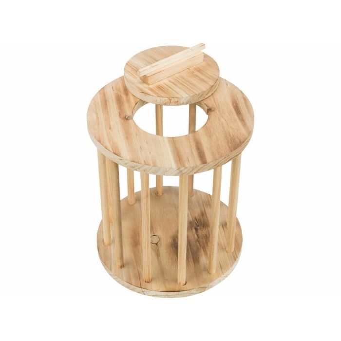Juguete para Roedores Trixie Madera Ø 20 × 23 CM Marrón 2 Juguete para Roedores Trixie Madera Ø 20 × 23 CM Marrón 2