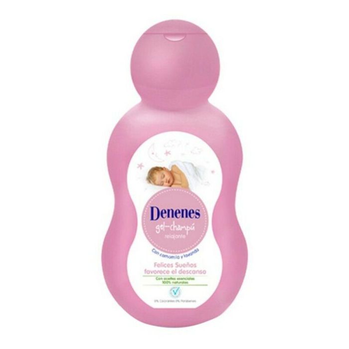 Denenes Felices Sueños Gel de Baño & Champú Infantil con Lavanda y Camomila para Bebés y Niños 500 ml