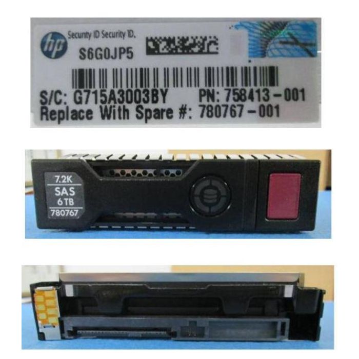 Hewlett Packard Enterprise 6TB 7200 rpm 3.5" SAS 6Gbps Disco Duro - Sustitución Calificada HP para Servidores y Sistemas