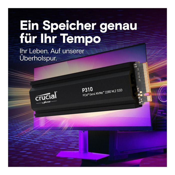 Crucial SSD M.2 1TB NVMe PCIe Gen4 con Disipador de Calor 5